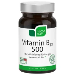 Nicapur Vitamin B12 500 Kapseln, 60 St> Vitamin B12 (Cobalamin)