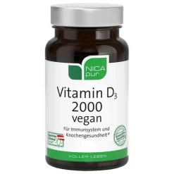 Nicapur Vitamin D3 2000 vegan Kapseln, 60 St