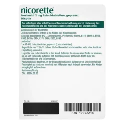 Nicorette freshmint 2 mg Lutschtabletten gepresst, 40 St