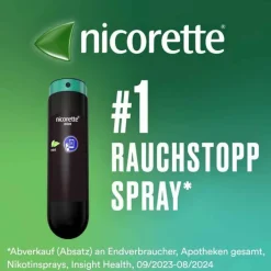 Nicorette Fruit & Mint Spray 1 mg / Sprühstoß Nfc, 2 St><noscript><img width=