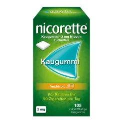 Nicorette Kaugummi freshfruit, 2 mg Nikotin, 105 St> Nikotinkaugummi