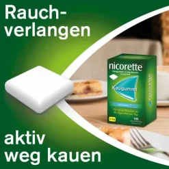 Nicorette Kaugummi whitemint, 4 mg Nikotin, 105 St><noscript><img width=