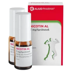 Aliud Pharma NICOTIN AL 1mg/Sprühstoß Spray, 2 St> Nikotinspray Und Inhaler