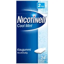 Nicotinell Kaugummi 2 mg Cool Mint (Minz-Geschmack), 24 St> Nikotinkaugummi