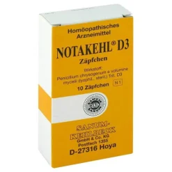 Notakehl D 3 Suppositorien, 10 St