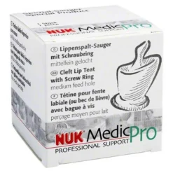 NUK Lippenspaltsauger Weithals / Schraubflasche mittelf., 1 St