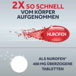 Nurofen ® 400 mg Weichkapseln, 30 St> Zahnschmerztabletten|Regelschmerzen Tabletten
