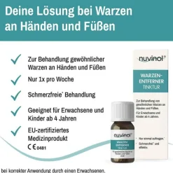 Nuvinol Warzenentferner Tinktur schmerzfrei, 2 ml