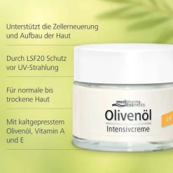 Medipharma Cosmetics Olivenöl Intensivcreme LSF 20, 50 ml><noscript><img width=