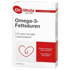 Dr. Wolz Omega 3 Fettsäuren 500 mg / 60% Kapseln, 60 St> Omega 3 Kapseln