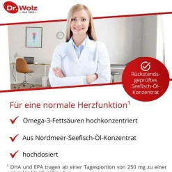 Dr. Wolz Omega 3 Fettsäuren 500 mg / 60% Kapseln, 60 St> Omega 3 Kapseln