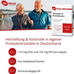 Dr. Wolz Omega 3 Fettsäuren 500 mg / 60% Kapseln, 60 St><noscript><img width=