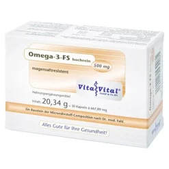 Omega 3 FS hochrein magensaftresistente Kapseln, 30 St> Omega 3 Kapseln