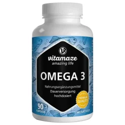 Vitamaze Omega-3 1000 mg EPA 400 / DHA 300 hochdosiert Kapseln , 90 St> Omega 3 Kapseln