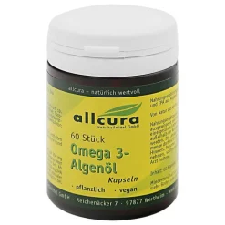 Allcura Omega-3 Algenöl Kapseln, 60 St> Omega 3 Kapseln|Algenöl