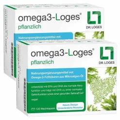 OMEGA3-Loges pflanzlich Kapseln, 2x120 St