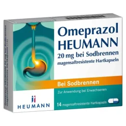 Heumann Omeprazol 20 mg bei Sodbrennen magensaftresistent Hartk., 14 St> Sodbrennen Medikamente