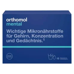 Orthomol Mental Granulat / Kapseln 15 Tagesportionen, 1 P> Erschöpfung|Hirnleistung & Nerven