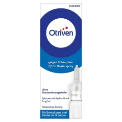 Otriven gegen Schnupfen 0,1 % Nasenspray (Dosierspray) ohne Konservierungsstoffe, 10 ml><noscript><img width=