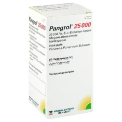 Pangrol 25000 Hartkapseln mit magensaftresistent überzogene Pell., 50 St> Verdauung