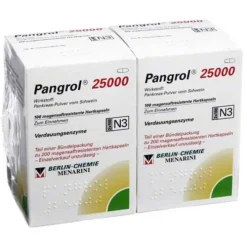 Pangrol 25000 Hartkapseln mit magensaftresistent überzogene Pell., 200 St> Verdauung