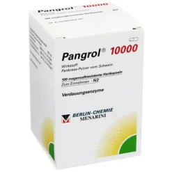 Pangrol 10000 Hartkapseln mit magensaftresistent überzogene Pell., 100 St