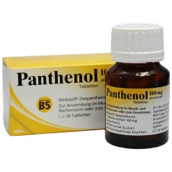 Jenapharm Panthenol 100 mg Tabletten, 50 St> Prophylaxe|Halsschmerztabletten