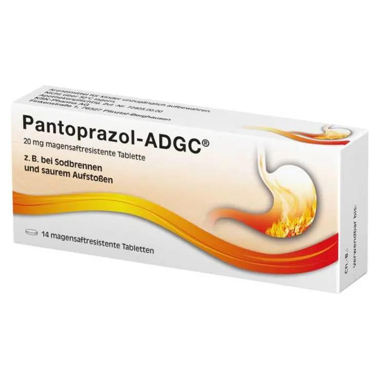 Pantoprazol ADGC 20 mg magensaftresistent Tabletten, 14 St