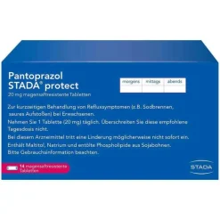 Stada Pantoprazol protect 20 mg magensaftresistent Tabletten, 14 St> Sodbrennen Medikamente|Pantoprazol