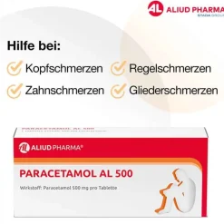 Aliud Pharma PARACETAMOL AL 500 Tabletten, 20 St> Zahnschmerztabletten|Regelschmerzen Tabletten