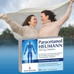 Heumann Paracetamol 500 mg Tabletten bei Schmerzen und Fieber, 20 St> Zahnschmerztabletten|Regelschmerzen Tabletten