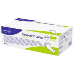Peha-Soft Latex Comfort Untersuchungshandschuhe unsteril pf L, 100 St