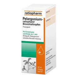 Pelargonium ratiopharm Bronchialtropfen, 50 ml