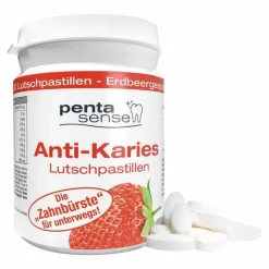 Penta-Sense Anti-Karies Lutschpastillen Erdbeere, 30 St