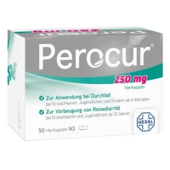 Perocur 250 mg Hartkapseln, 50 St> Durchfallmittel