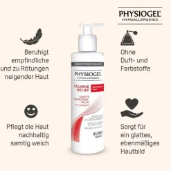 Physiogel Calming Relief sanfte Reinigungsmilch für empfindliche Haut, 200 ml