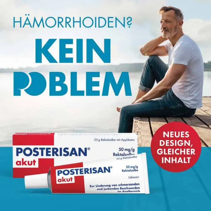Posterisan akut 50 mg/g Rektalsalbe, 50 g> Hämorrhoiden Salbe|Lidocain