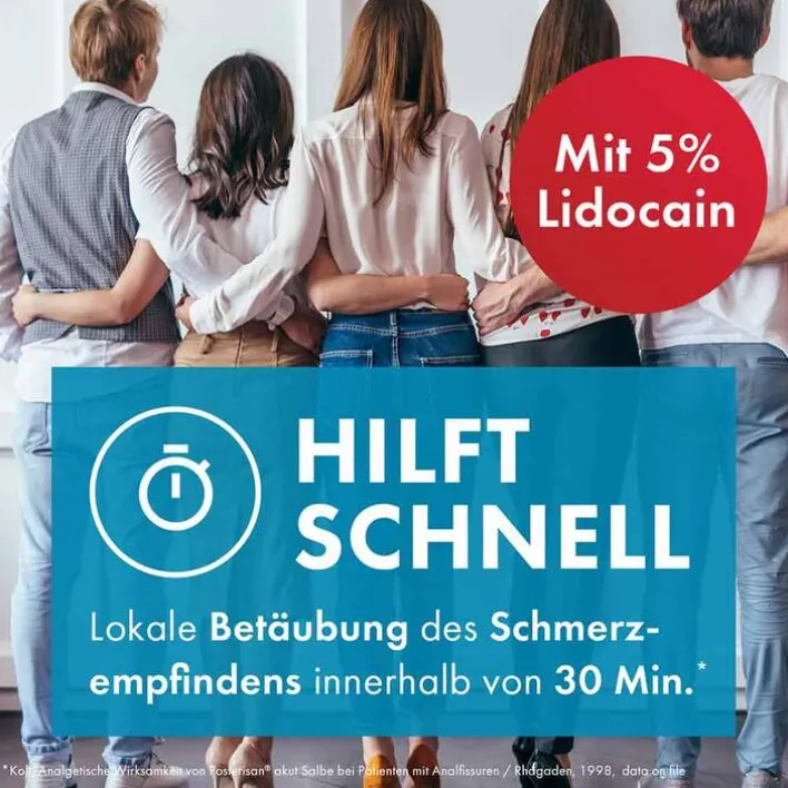 Posterisan akut 50 mg/g Rektalsalbe, 50 g> Hämorrhoiden Salbe|Lidocain