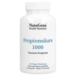 NatuGena Propionsäure 1000 Natrium-Propionat vegan Kapseln, 120 St> Verdauung