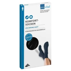 Provital Komfortsocken men Größe 39 - 42 schwarz, 2 St> Stütz- Und Reisestrümpfe