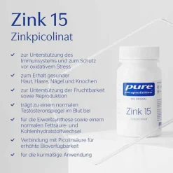 Pure Encapsulations Zink 15 Zinkpicolinat Kapseln, 180 St><noscript><img width=