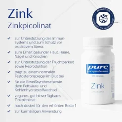Pure Encapsulations Zink Zinkpicolinat Kapseln, 180 St