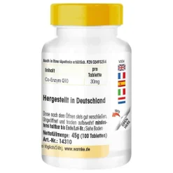 Warnke Q10 30 mg Tabletten, 100 St> Coenzym Q10