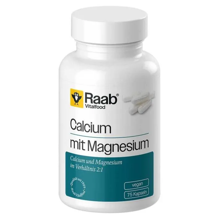 Raab Vitalfood Calcium mit Magnesium Kapseln, 75 St> Calcium|Magnesium