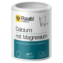 Raab Vitalfood Calcium mit Magnesium Pulver, 150 g