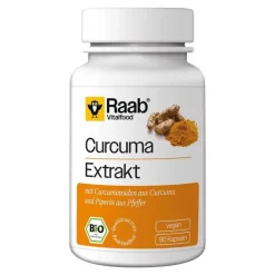 Raab Vitalfood Curcuma Extrakt Bio Kapseln, 90 St> Kurkuma Kapseln