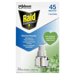 Raid Essentials Mücken-Stecker 45 Nächte Nachfüller, 32 ml