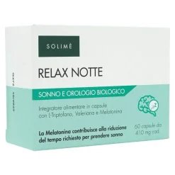 C.P.S Pharma Relax bei Nacht Schlaf und biologische Uhr Kapseln, 60 St> Melatonin Tabletten