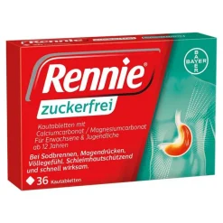 Rennie zuckerfrei Kautabletten, 36 St