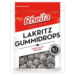 Rheila Lakritz Gummidrops mit Zucker, 90 g> Lakritz